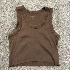 Brandy Ribbed Scoop Neck Tank Top